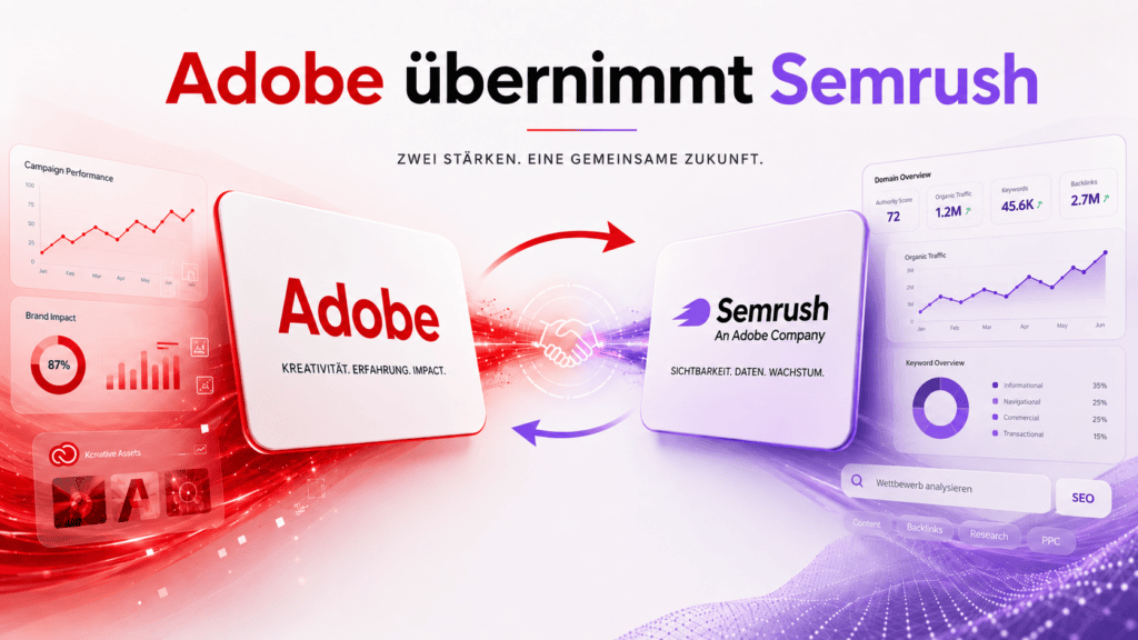 Adobe übernimmt Semrush – Auswirkungen auf SEO und Webdesign